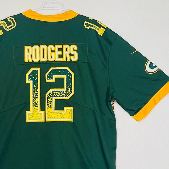 NIKE Elite Drift Aaron Rodgers #12 Green Bay Packer Football Jersey On Field XXL - Picture 8 of 11